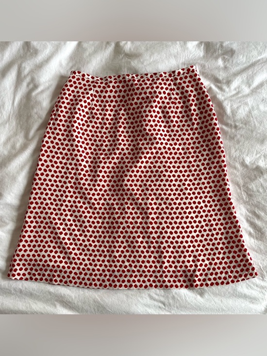 First On Dresses & Skirts - First On Japanese Fashion Apple Print A-Line Midi Skirt 🍎